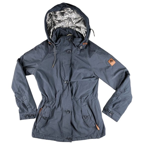 Columbia Jackets & Blazers - Columbia Womens Small Blue LIghtweight Hooded Spring Parka, Removable Hood